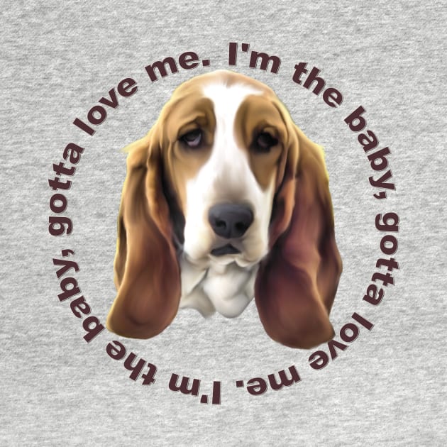 Adorable Basset Hound Dog by painteddreamsdesigns